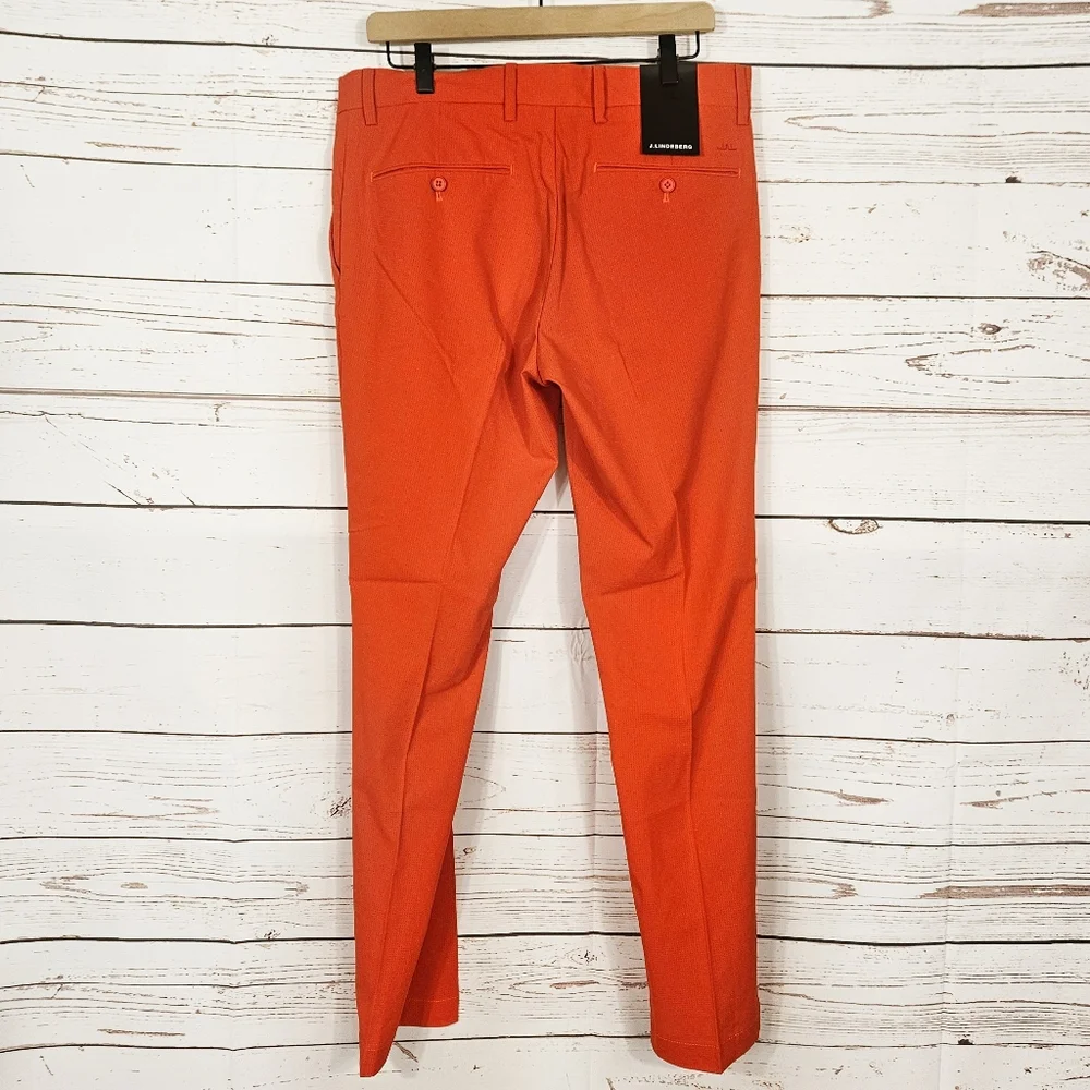 NWT J. Lindeberg | Vent Golf Pant In Fiery Red